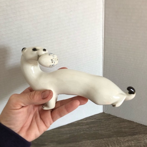 Vtg USSR Lomonosov Ceramic Weasel Figurine - Picture 8 of 9